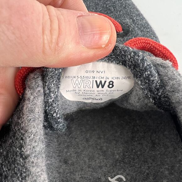Allbirds Birthday Edition San Francisco Wool Runners women's size 8 grey shoes - Picture 13 of 13